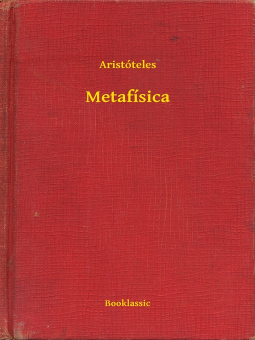 Title details for Metafísica by Aristóteles - Available